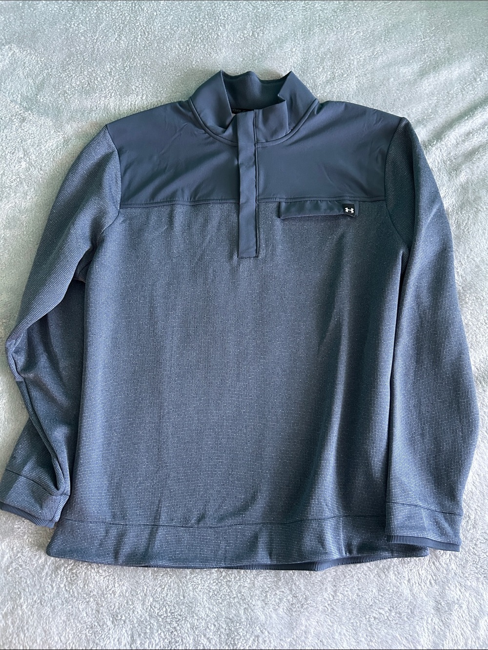 Under Armour Light Blue Golf Storm Quarter-Zip Pullover